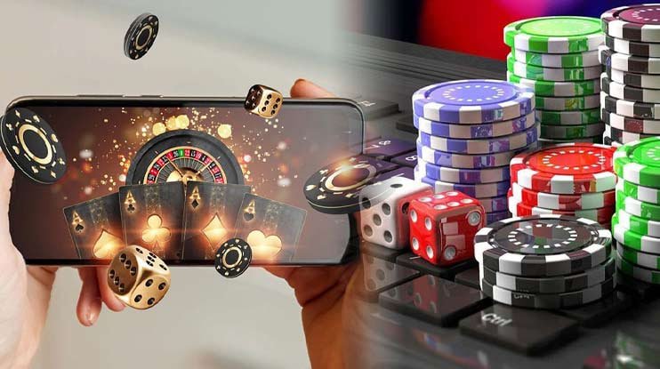 Tata letak meja Sic Bo dengan tiga dadu dan area taruhan